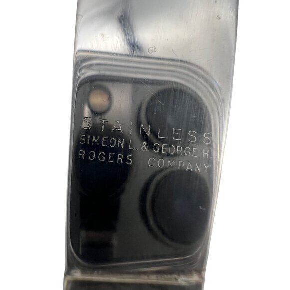 Oneida Simeon L & George H Rogers Jasmine 6 Dinner Knives 9.25" Circa 1939 - Picture 4 of 5